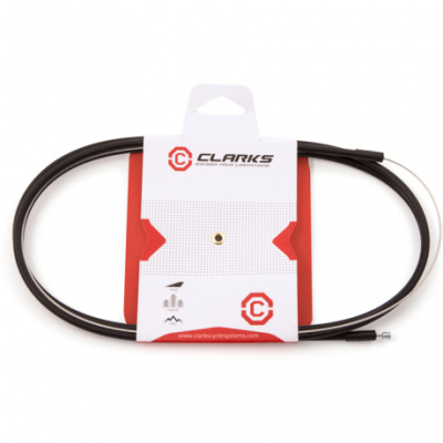 Clarks Universal Galvanised Rear Brake Cable w2P Black Outer Casing