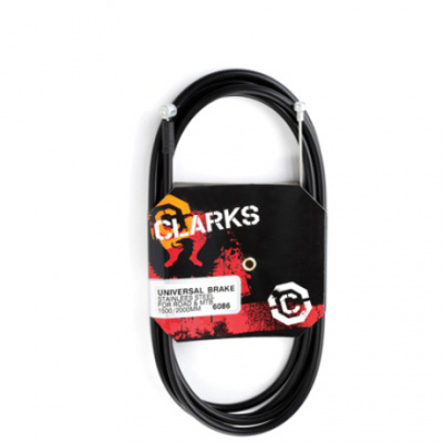 Clarks Universal SS Brake Cable w2P Black Outer Casing