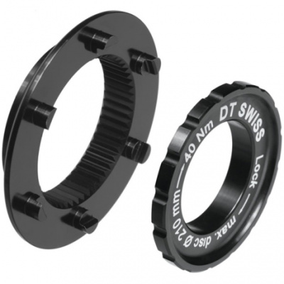 DT Swiss Centre-Lock to 6-bolt fitting adapter for MTB and 15 mm Axles