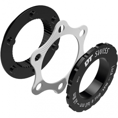 DT Swiss Centre-Lock to 6-bolt fitting adapter for Road  QR  9 or 12 mm Axles