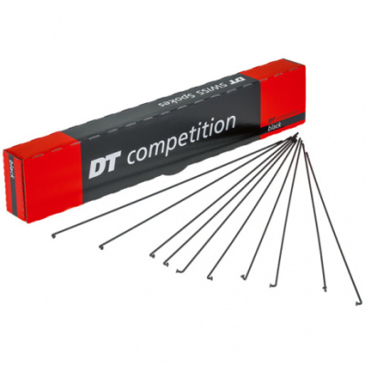 DT Swiss Competition black spokes 14 / 15 g = 2 / 1.8 mm box 72  264 mm