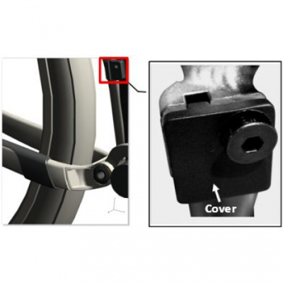 Giant Dust Cap FD Direct Mount Cover JY001C/BLK(M) w/AL 7075 JY001C M6 Bolt