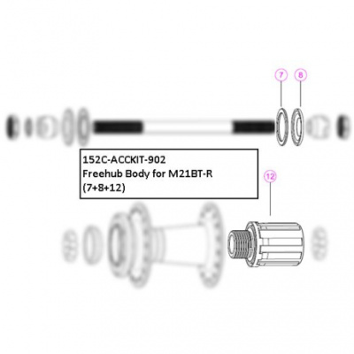Giant Freehub Body Service Kit for M21BT-R