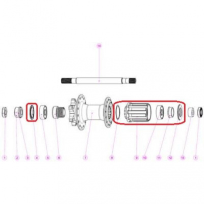 Giant Freehub Body for M6200-R