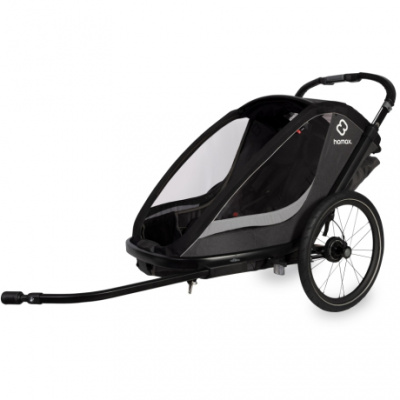 Hamax Cocoon Twin Child Bike Trailer 2022 GREYBLACK
