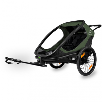 Hamax Outback Twin Child Bike Trailer GREENBLACK