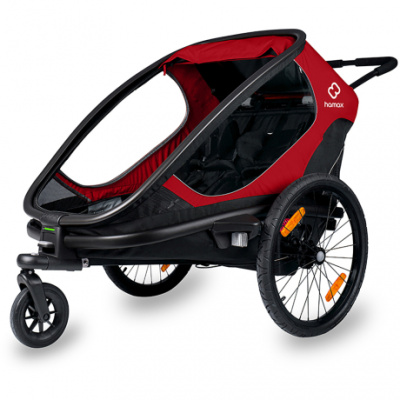 Hamax Outback Twin Child Bike Trailer REDBLACK