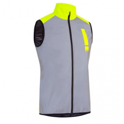 Hump Men's Ultra Reflect Gilet - Silver Reflect / Hi-Viz Yellow
