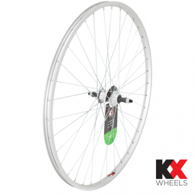 KX Wheels KX Hybrid 700C Singlewall Solid Axle Screw On Wheel Rim Brake Rear