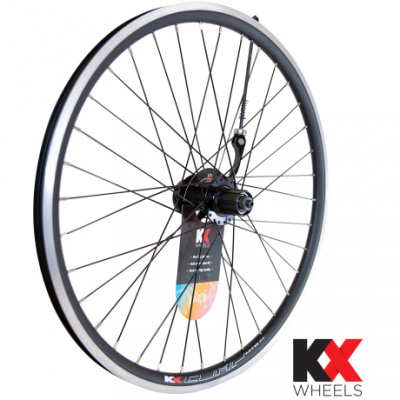 KX Wheels KX Junior Doublewall QR Axle Cassette Wheel Disc  Rim Brake in Rear