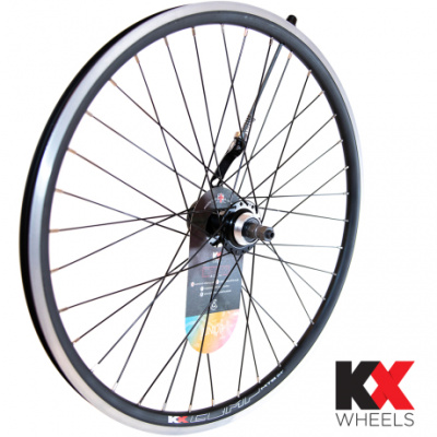 KX Wheels KX Junior Doublewall QR Axle ScrewOn Wheel Disc  Rim Brake in Rear