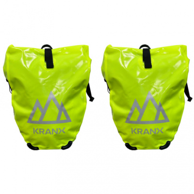 KranX Grampian Waterproof Panniers in Fluo 48L Pair