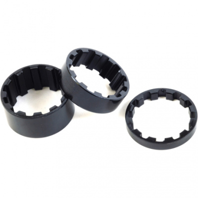 M Part Splined Alloy Headset Spacers 1-1/8 inch  5 / 10 / 15 mm