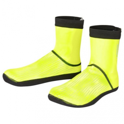 Madison Stellar Open Sole Overshoes  black / hi-viz yellow - UK11-13 (EU45-49)