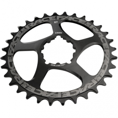 RaceFace Narrow Wide Chainring: Direct Mount 3-Bolt Compatible Black