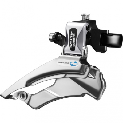 Shimano FD-M313 Altus hybrid front derailleur  conventional swing  dual-pull  multi fit