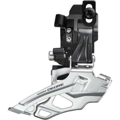 Shimano FD-M616 Deore 10-speed double front derailleur  dual-pull  direct-fit  black