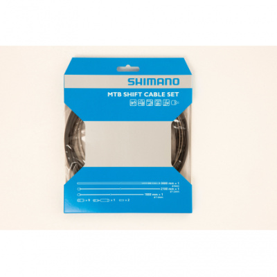 Shimano MTB gear cable set with stainless steel inner wire