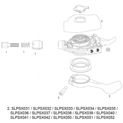 Sram Cover Kit for X0 Trigger 2011 Right Red 10spd