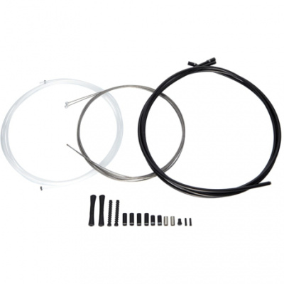 Sram Shift Cable Kit   SlickWire 1X Includes 2300mm x11mm SlickWire cable  2000x4mm housing 2 Aluminum Ferrules 2 end caps  1x MTB and Road  4MM