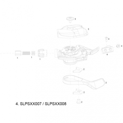 Sram Spare  Shift Lever Clamp Bracket Kit XX Right