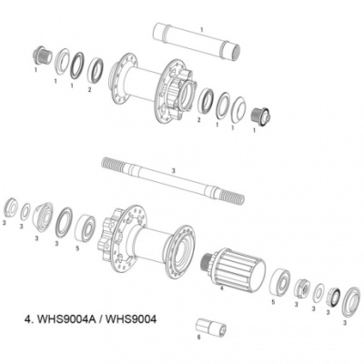Sram Spare  Wheel Spare Parts Kit Freehub Body X9 V2 Rear