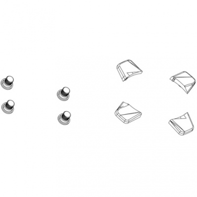 Sram Truvativ Spare  Crank Chainring Bolt Kit 5Arm Single Steel Including Spacers Black