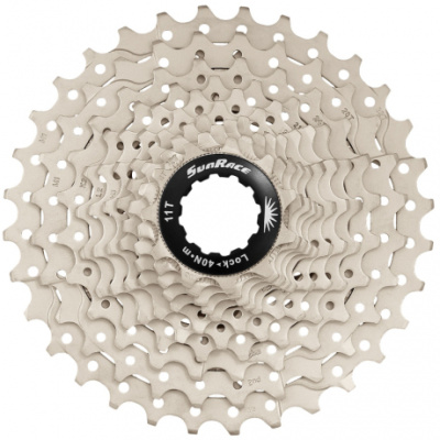 SunRace & Sturmey Archer SunRace CSR3  11 Speed Road 1128T Metallic Cassette