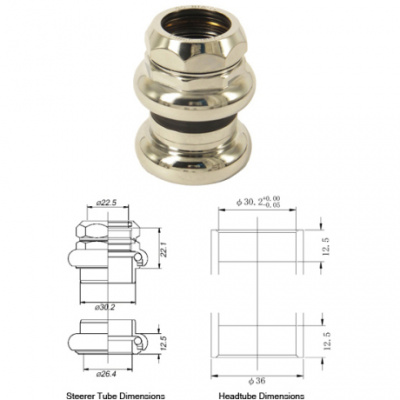 Tange Seiki Levin CDS Threaded Headset CP in