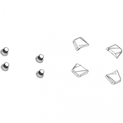Truvativ Spare  Crank Chainring Bolt Kit 5Arm Triple SteelSteel Black