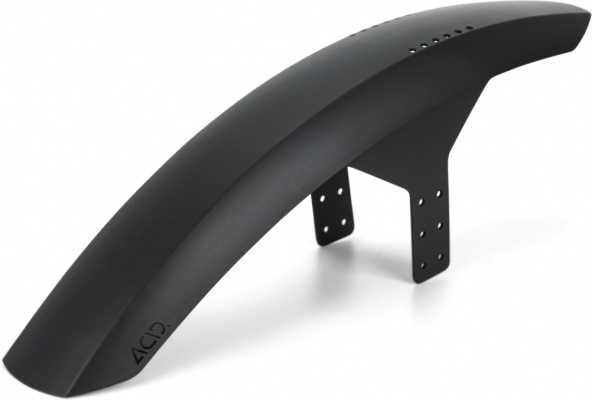 Acid Cube Mud Blocker Front Long Mudguard in Black