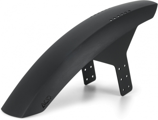 Acid Cube Mud Blocker Front Short Mudguard in Black