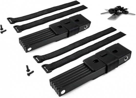 Acid Folding Bicycle Lock Rigid Pure 1000mm Twin Pack Art1