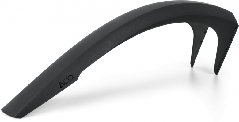 Acid Mud Blocker Rear Long Mudguard in Black