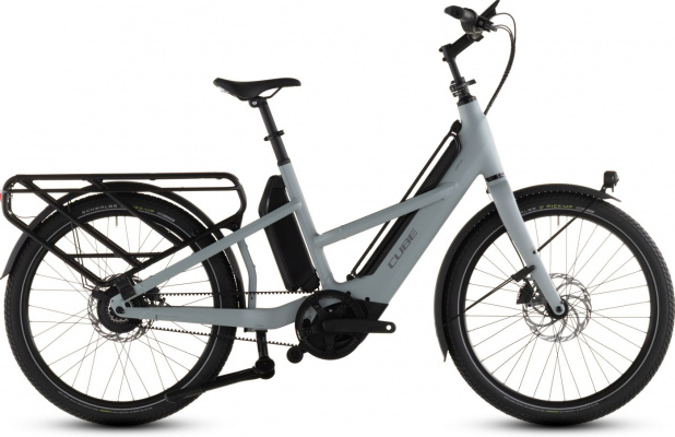 Cube 2026 Longtail Hybrid Comfort 800 Electric Cargo Bike With Belt Drive & Hub Gears