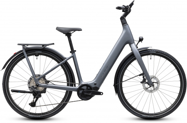 Cube 2027 Kathmandu Hybrid C:62 SLT 400X Electric Bike With Electric Gears in Ash Grey & Prizm