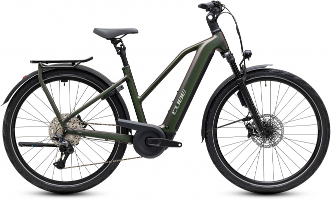 Cube 2027 Kathmandu Hybrid EXC 800 Electric Bike in Stellar & Chrome