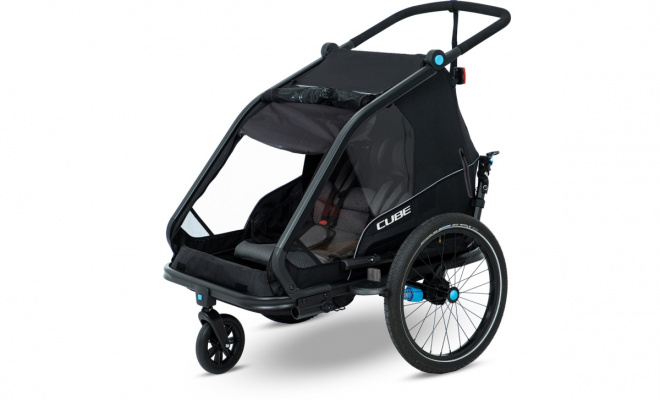 Cube Kids Trailer Double CMPT - Bike Trailer And Buggy In One