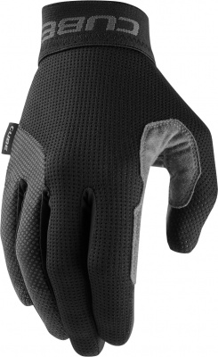 Cube Pro Long Finger Gloves in Black & Grey