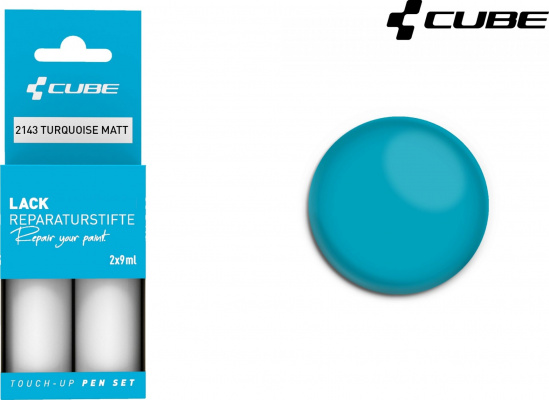 Cube Touch Up Pen Set Turquoise Matt (Petrol) 2143 Turquoise Matt