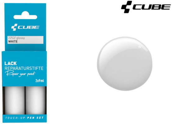 Cube Touch Up Pen Set White Glossy (White & Grey) 2252 White Glossy