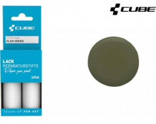 Cube Touch Up Pen Set in Olive Green Matt (FlashgreynOlive) 2127 Olive Green Matt
