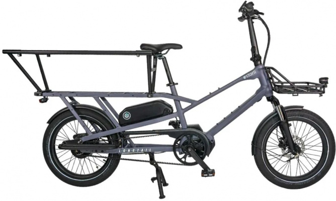 Estarli E-Cargo Longtail L20 600Wh Or 700Wh Electric Cargo Bike With Belt Drive & Enviolo CVT Hub Gears