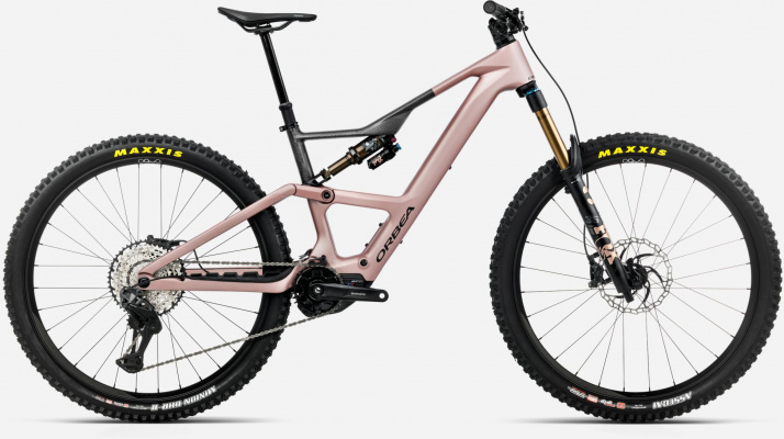 Orbea 2026 Obea Rise LT M10 630Wh Electric Full Suspension Mountain Bike Tanzanite Carbon View, Desert Rose Or Cosmic Carbon