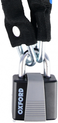 Oxford Chain 6 0.9m X 6mm Padlock in Black