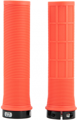 Oxford Driver Lock-On MTB Grips in Blue, Black, Yellow, Orange Or Red Orange