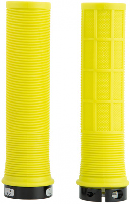 Oxford Driver Lock-On MTB Grips in Blue, Black, Yellow, Orange Or Red Yellow