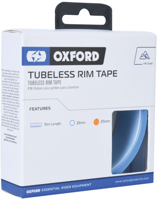 Oxford Tubeless 25mm X 10M Rim Tape in Blue