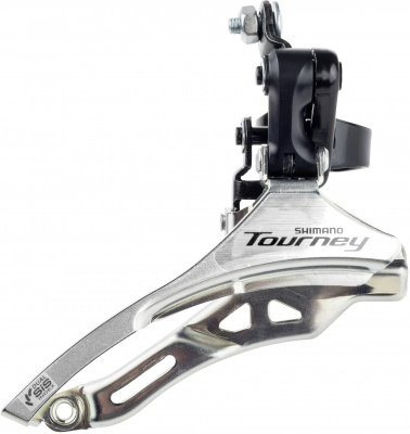 Shimano FD-TY300 Tourney 6/7-Speed Triple Front Derailleur, Down Pull, 31.8mm, For 42T