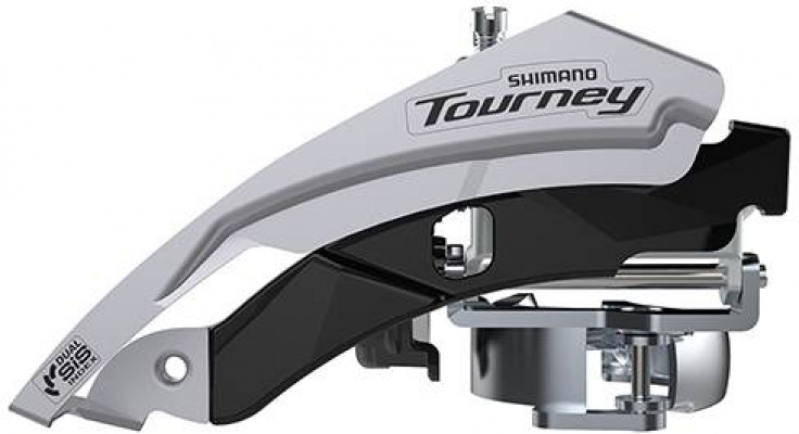 Shimano FDTY600 Tourney Front Mech Triple Top Swing Dual Pull 6669 for 42T69deg7 8 speedFront Derailleur